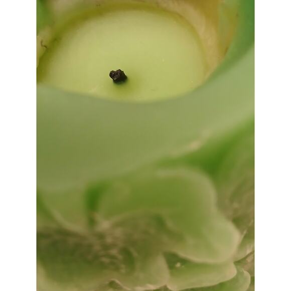 1970 Clover Candle Irish Mid Century Green Carved St. Patrick 6" Tall Chunky VNT - Picture 10 of 10